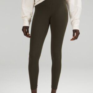 lululemon Align High-Rise Pant 25" - Dark Olive - Like New